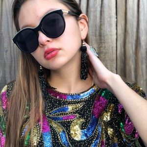 Beaded Tassle Earrings